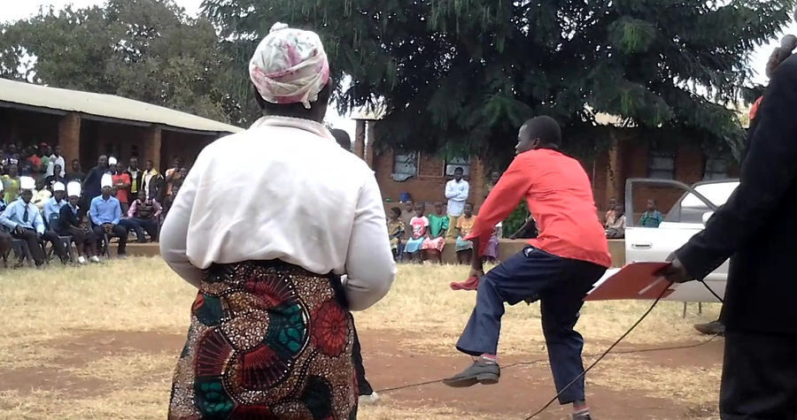 A Traditional dance called M'ganda performed by 2017 graduating students